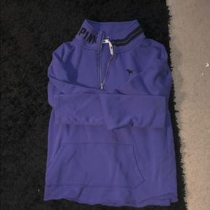 Purple quarter zip